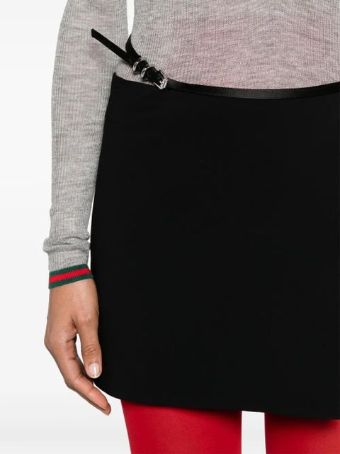 Givenchy belted wrap miniskirt - Black