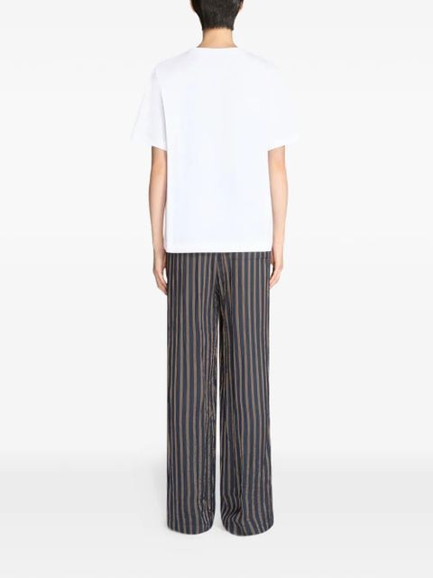 DRIES VAN NOTEN pleated wide trousers - Blue