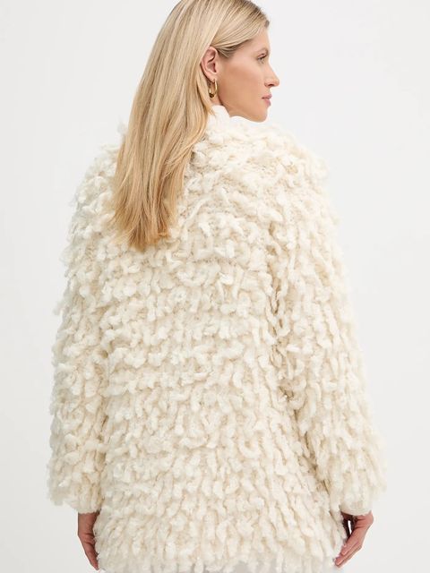 Forte Forte kardigan z dodatkiem wełny damski kolor beżowy ciepły 14452.mycoat - zdjęcie produktu nr 2