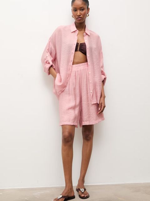 Answear.LAB koszula z domieszką jedwabiu - zdjęcie produktu nr 1