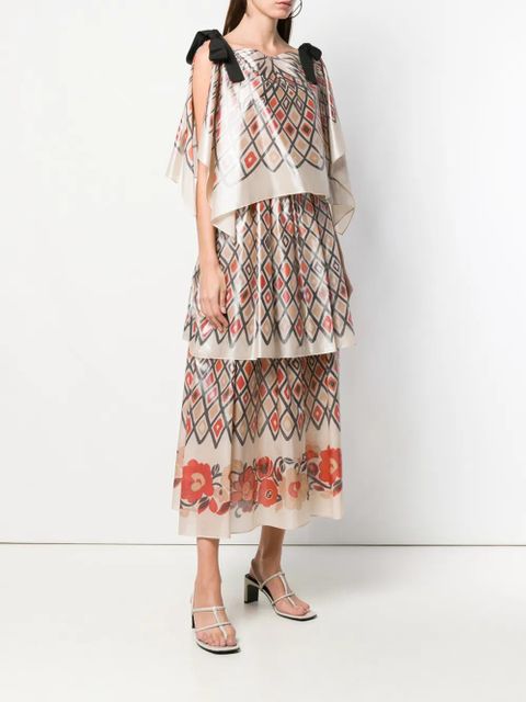 FENDI geometric skirt dress - Neutrals