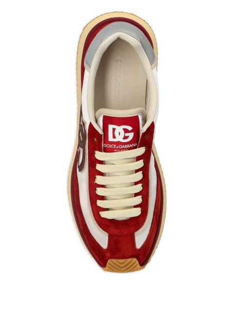 Dolce & Gabbana DG logo suede trainers - Red