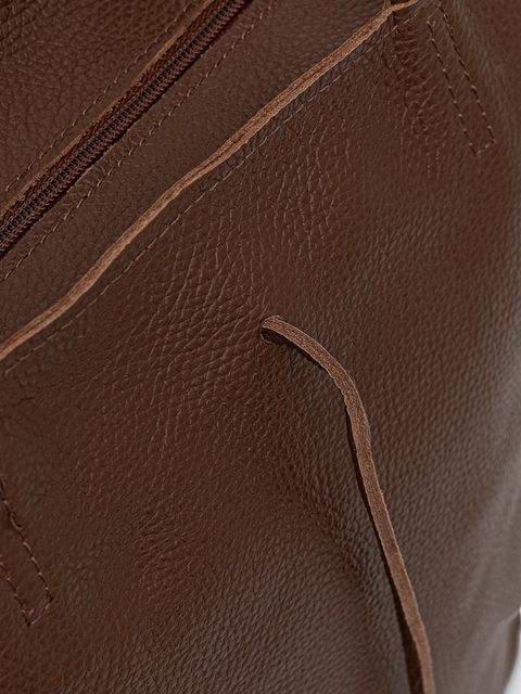 Answear.LAB torebka skórzana kolor brązowy