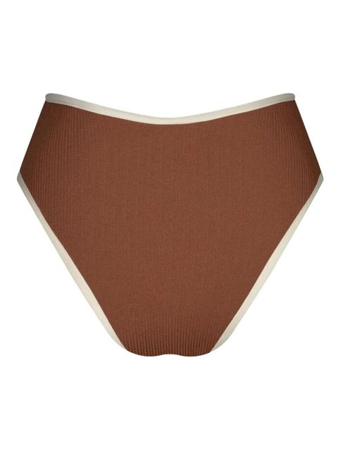 Johanna Ortiz Susurro Del Agua ring-detail bikini bottom - Brown - zdjęcie produktu nr 2
