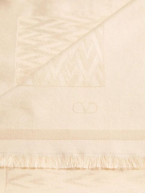 Valentino Garavani Toute La V shawl - Neutrals