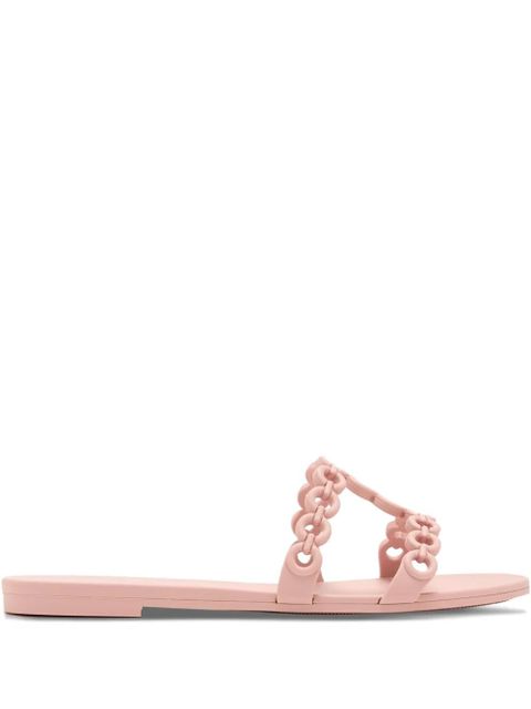 Aquazzura chain-link flat sandals - Pink - zdjęcie produktu nr 2