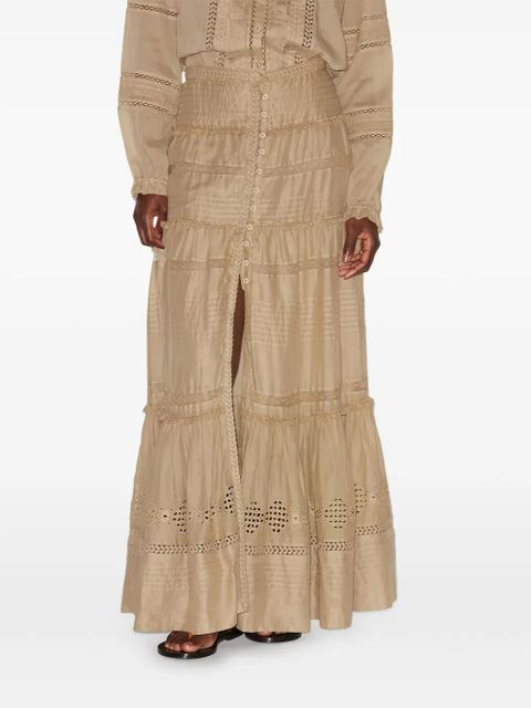 MARANT ÉTOILE Dusta maxi skirt - Neutrals