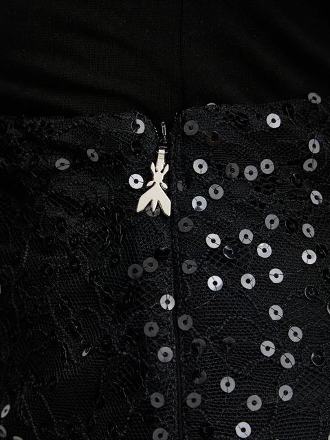 Patrizia Pepe spódnica kolor czarny midi prosta 2G1037 J341