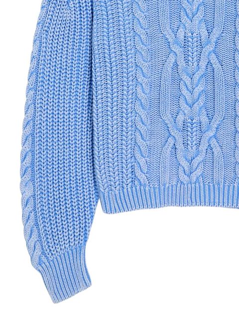 Free People Frankie cable-knit sweater - Blue - zdjęcie produktu nr 2