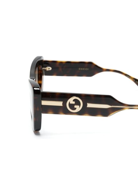 Gucci Eyewear tortoiseshell cat-eye sunglasses - Brown