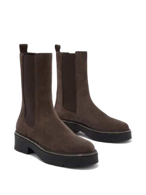 René Caovilla leather chelsea boots - Brown - zdjęcie produktu nr 2