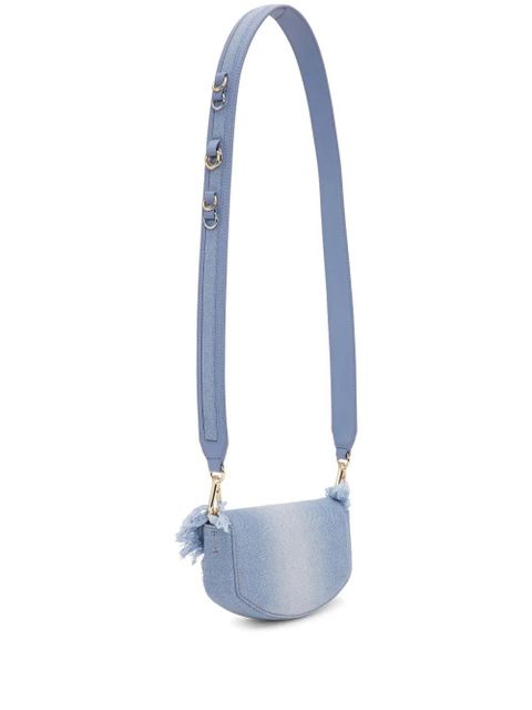 GANNI denim cross body bag - Blue