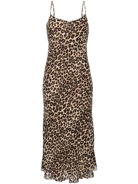 Reformation Emerick cheetah-print midi dress - Brown - zdjęcie produktu nr 1