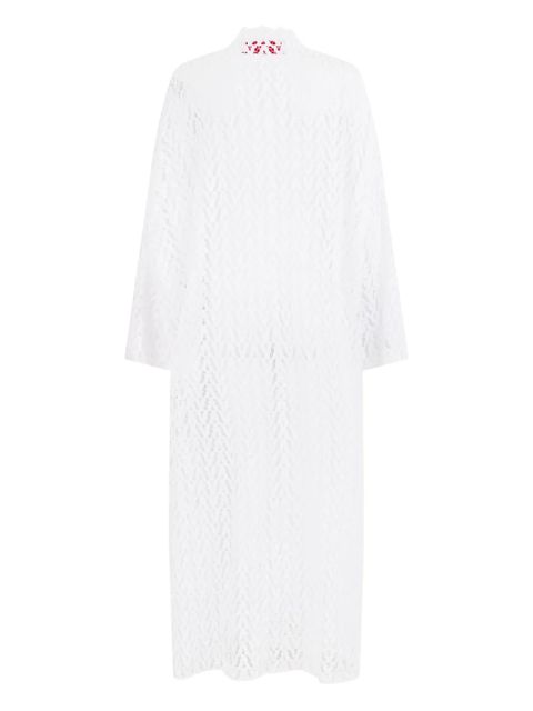 Valentino Garavani long-sleeve lace kimono - White