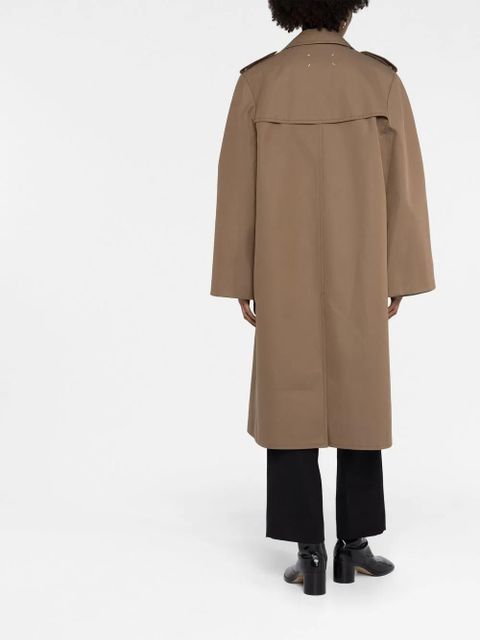 Maison Margiela organic-cotton trench coat - Brown