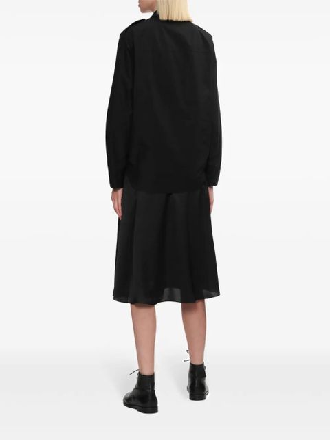 3.1 Phillip Lim draped shirt dress - Black