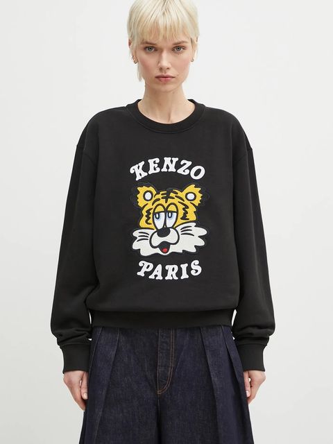 Kenzo bluza bawełniana x Verdy kolor czarny z aplikacją FF58SW2394MF.99J