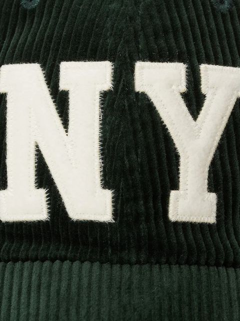 Polo Ralph Lauren czapka z daszkiem sztruksowa kolor zielony z aplikacją 211A87348