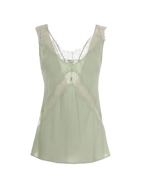 PINKO lace-detail top - Green - zdjęcie produktu nr 1