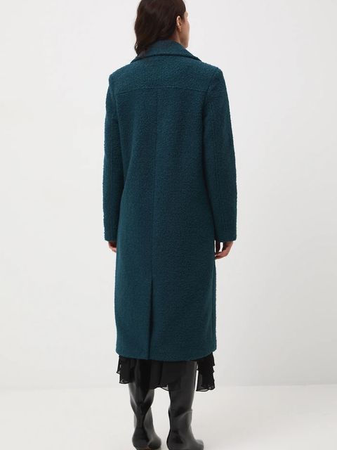 Medicine płaszcz damski kolor turkusowy