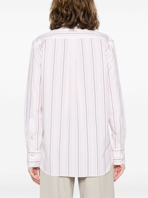 Marni striped cotton shirt - Neutrals