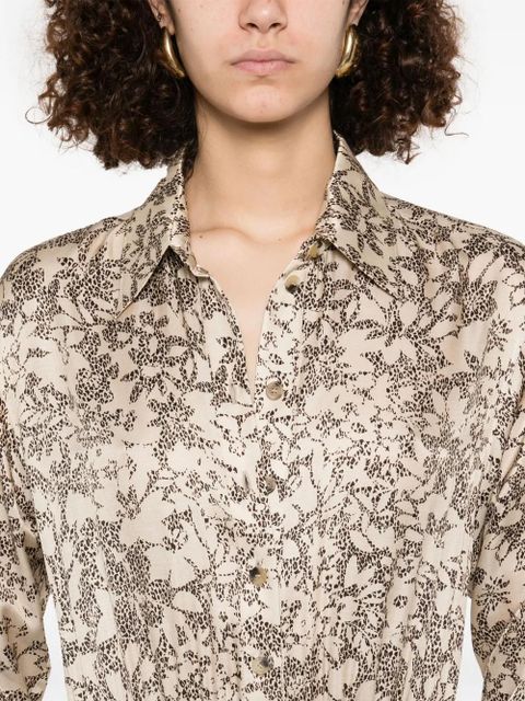 Golden Goose graphic-print maxi dress - Neutrals