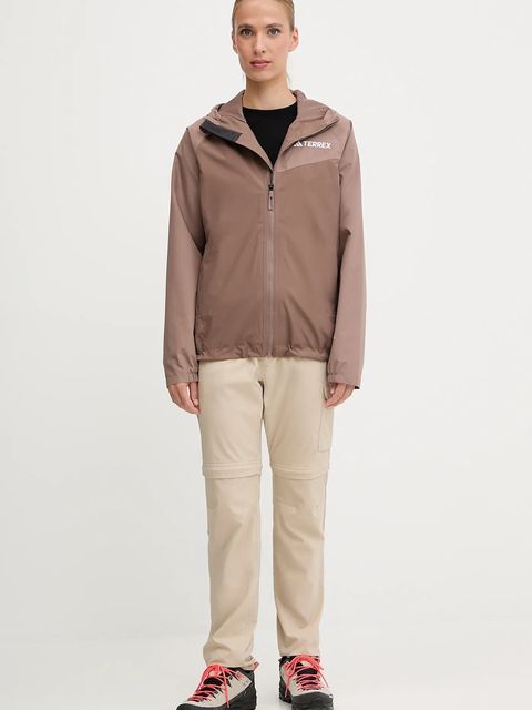 adidas TERREX kurtka przeciwdeszczowa Multi 2L Rain Jacket kolor brązowy JN0857 - zdjęcie produktu nr 2