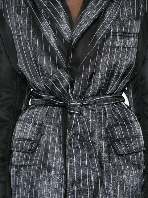 Jean Paul Gaultier trompe-l'oeil padded jacket - Black