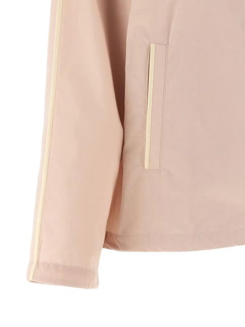 Moncler Sarracenia hooded contrast-trim jacket - Pink