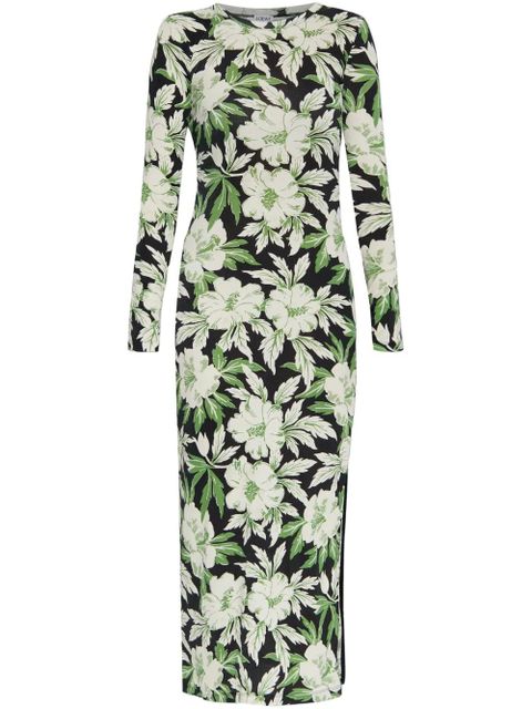 LOEWE silk-blend dress - Green - zdjęcie produktu nr 1
