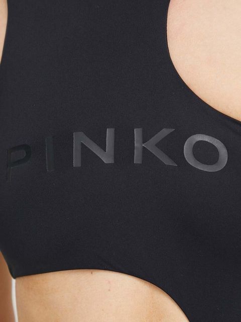 Pinko jednoczęściowy strój kąpielowy kolor czarny miękka miseczka