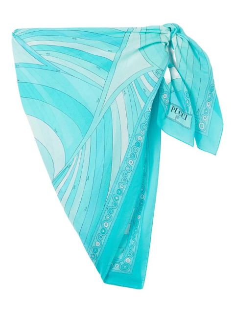PUCCI Iride-print sarong - Blue - zdjęcie produktu nr 1
