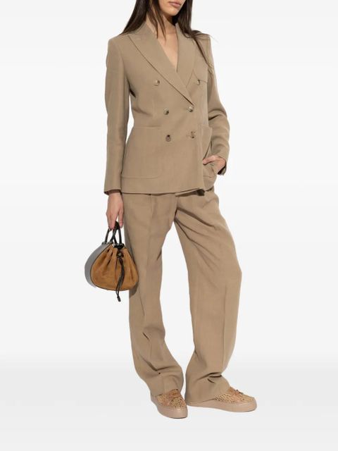 Max Mara double-breasted hemp blazer - Neutrals - zdjęcie produktu nr 2