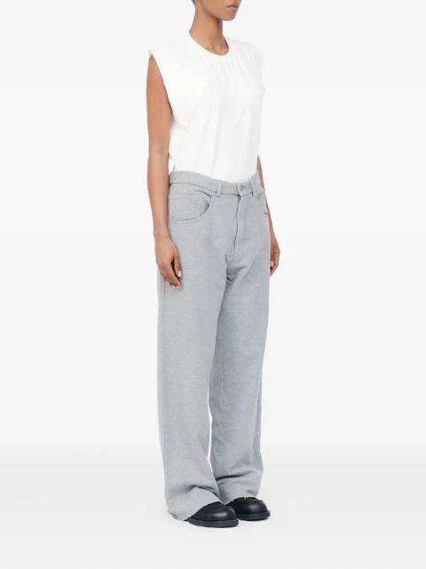 MM6 Maison Margiela Raw-hem trousers - Grey