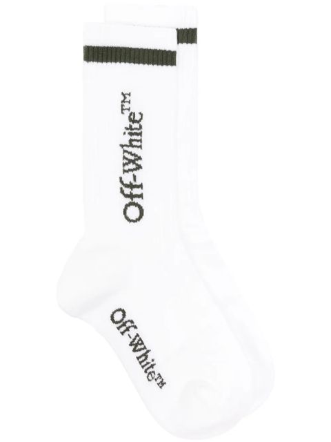 Off-White Line Mid Bookish ribbed socks