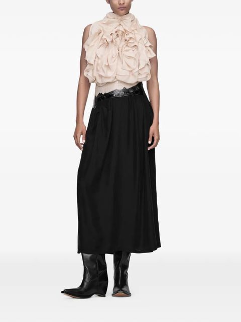 Maison Margiela ruffled halter top - Neutrals - zdjęcie produktu nr 2