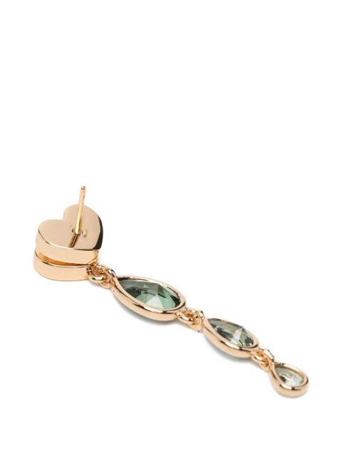 Maje heart zirconia earrings - Gold