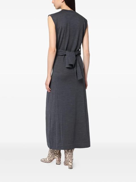 Jil Sander wrap-effect dress - Grey