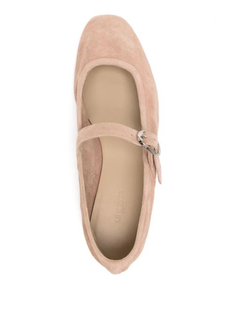 Le Monde Beryl suede Mary Jane ballerina shoes - Pink