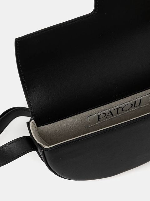 Patou torebka skórzana kolor czarny BA0205000