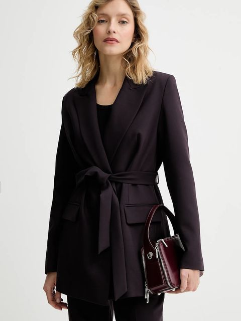 Answear.LAB marynarka kolor fioletowy jednorzędowa gładka - zdjęcie produktu nr 1