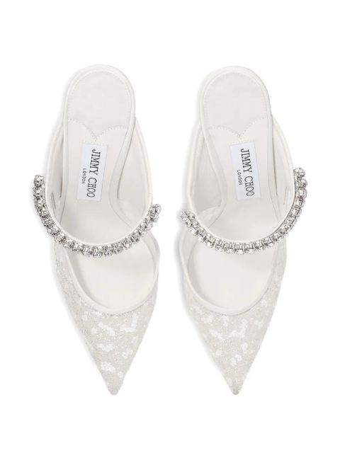 Jimmy Choo embellished pointed pumps - White
