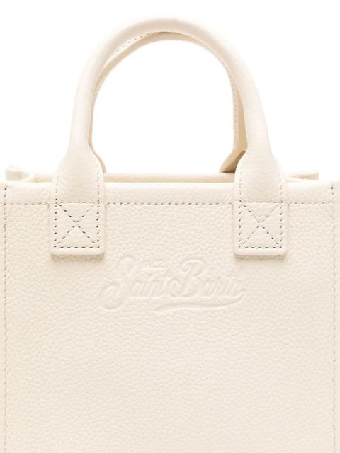 MC2 Saint Barth mini embossed-logo bag - Neutrals