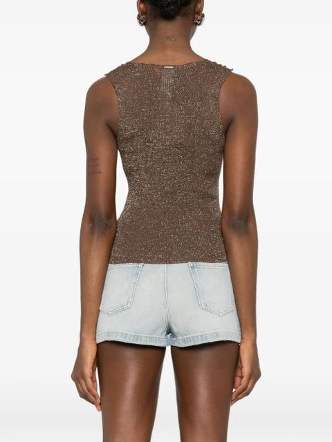 TWINSET lurex top - Brown