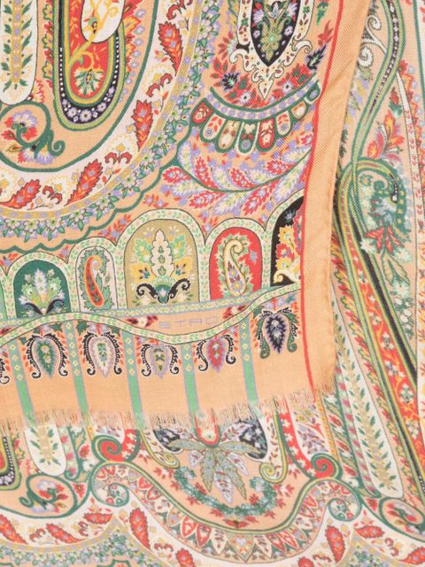 ETRO Delhi cashmere-silk blend scarf - Orange - zdjęcie produktu nr 2