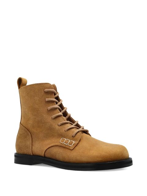 JW Anderson lace-up suede boots - Brown