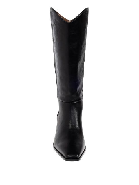 Paris Texas 50mm Bettina leather pointed-toe boots - Black - zdjęcie produktu nr 2