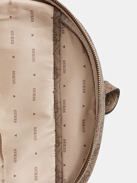 Guess plecak POWER PLAY damski kolor beżowy duży wzorzysty HWSL71 24350