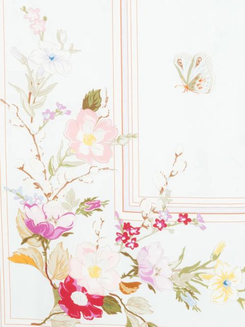 Self-Portrait floral scarf - Green