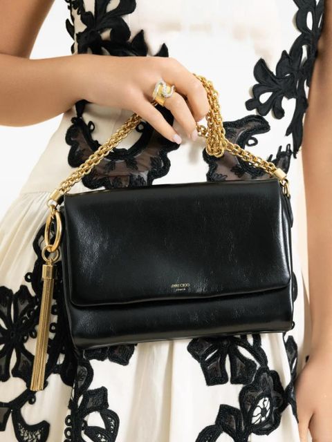 Jimmy Choo Callie flap chain-strap shoulder bag - Black - zdjęcie produktu nr 2